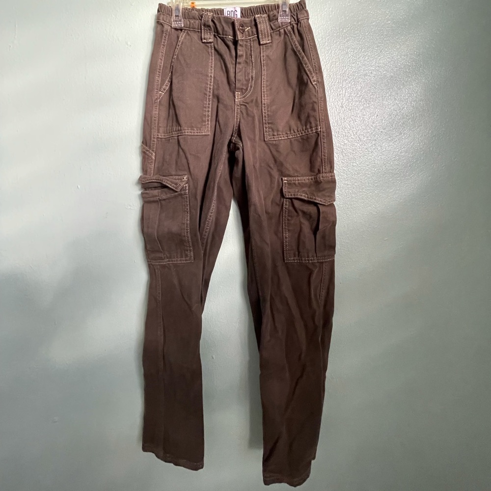 High waisted cargo shorts